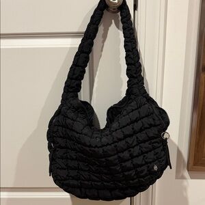 Black Free People FP Movement Quilted Bag Tote